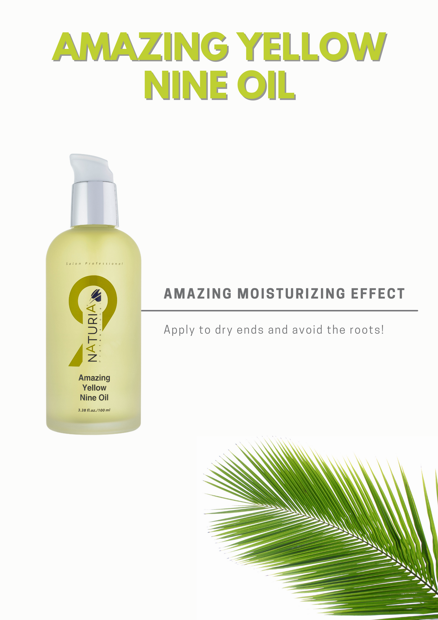 Naturia Amazing Yellow Nine Oil 100ml-You Are My Sunshine Hair Salon Singapore