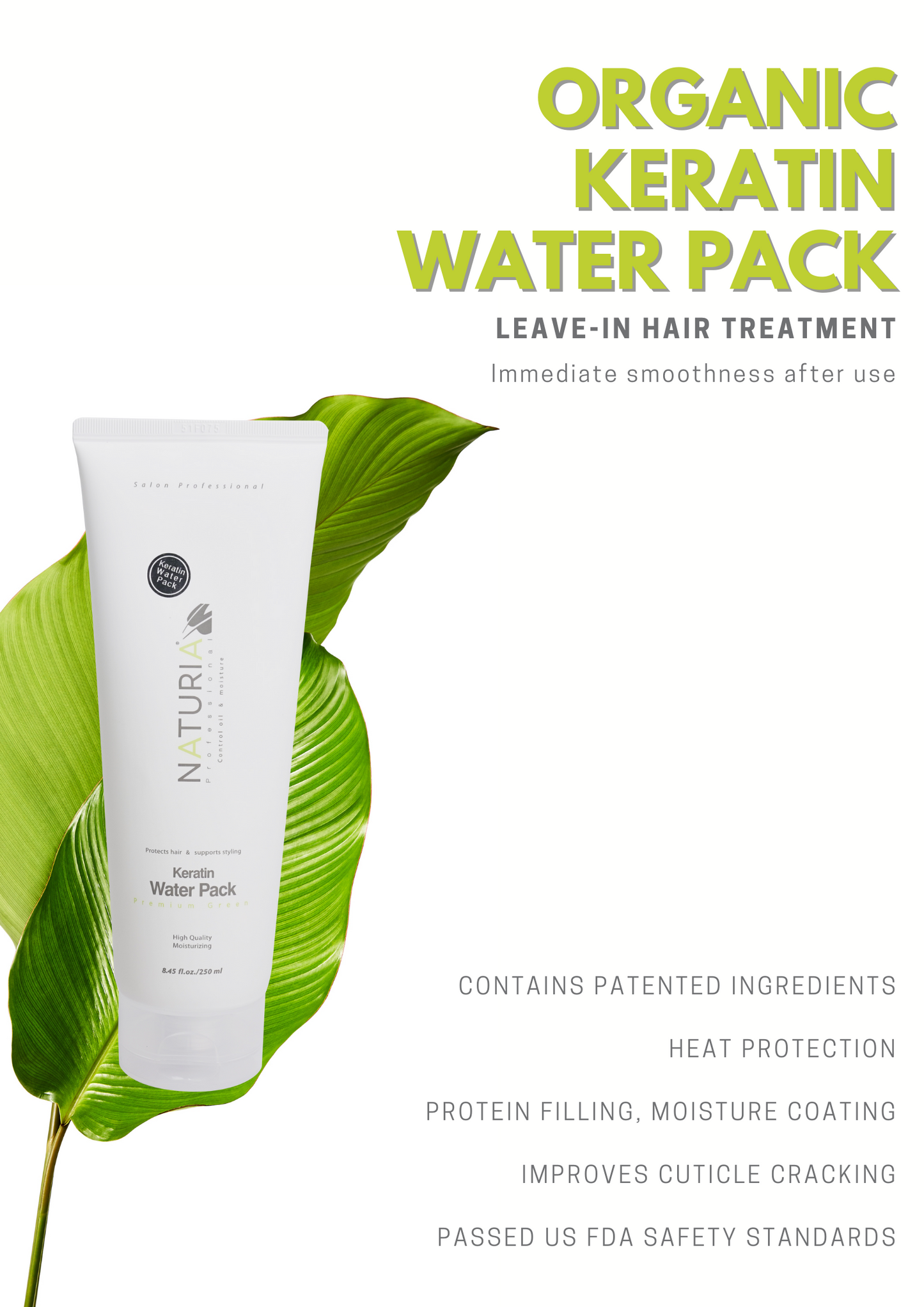 Naturia Keratin Water Pack 250ml-You Are My Sunshine Hair Salon Singapore