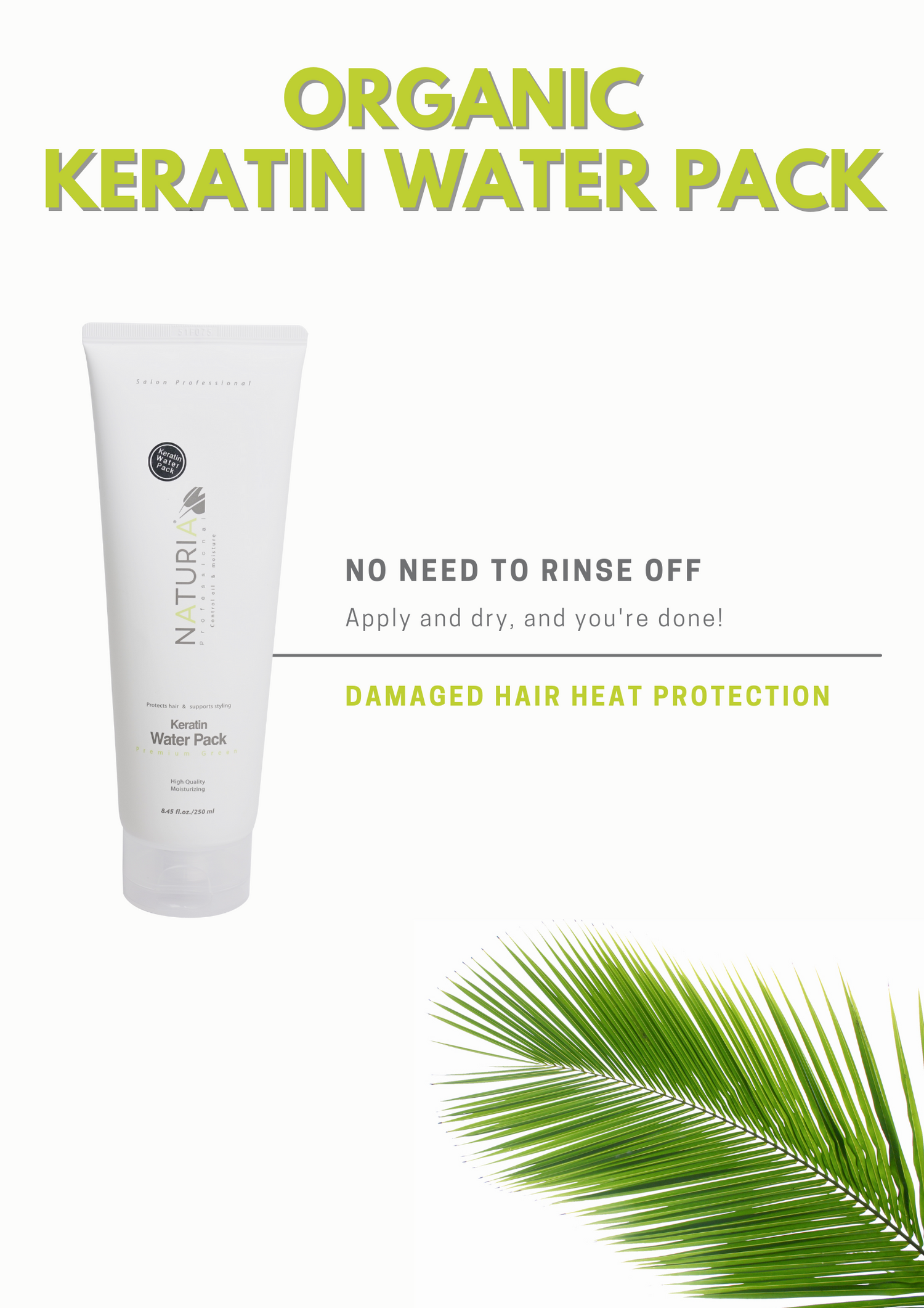 Naturia Keratin Water Pack 250ml-You Are My Sunshine Hair Salon Singapore